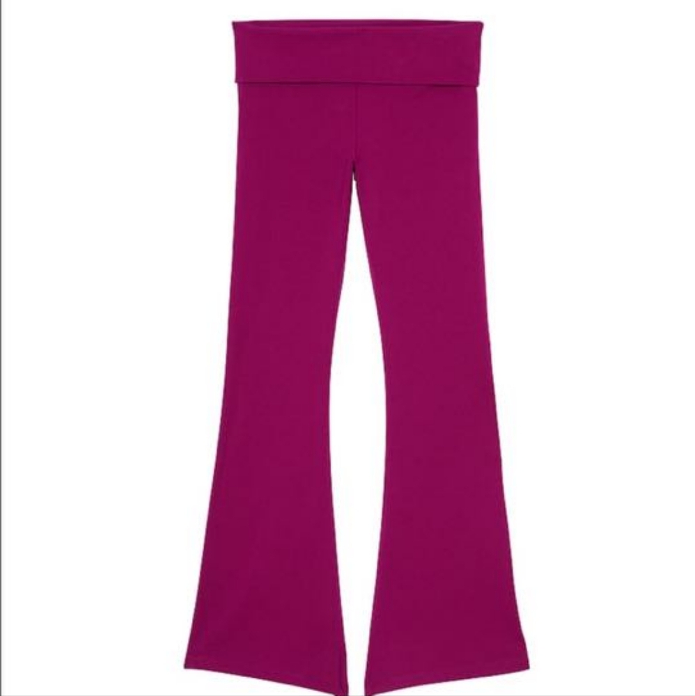 PINK VS Foldover Cotton Flare Legging size XXL NWT